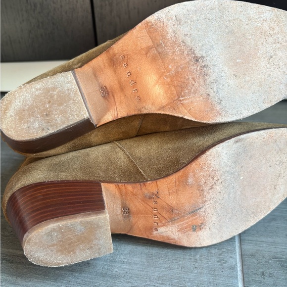 Sandro tan suede booties - Picture 2 of 5